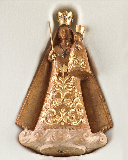 Madonna Einsiedeln - Holz mit Etui