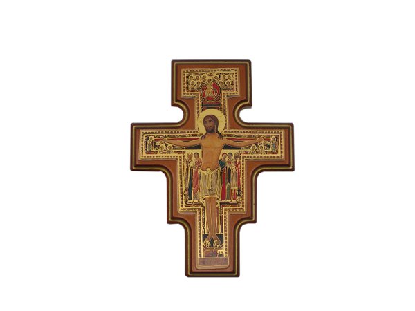 Franziskuskreuz 13cm aus Holz